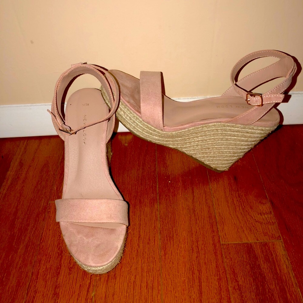 Nude Espadrille Wedges